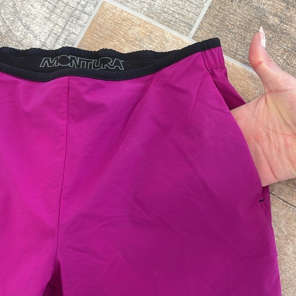 Montura Womens Pink and Black Athletic Trekking Shell Pants Pockets Size Small S - Picture 2 of 12